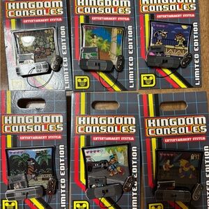 Disney Black and Gray Kingdom Consoles Pin
